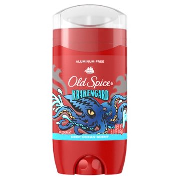 Old Spice Aluminum Free Deodorant for Men, Legendary Fragrance, Krakengard, Deep Ocean Scent