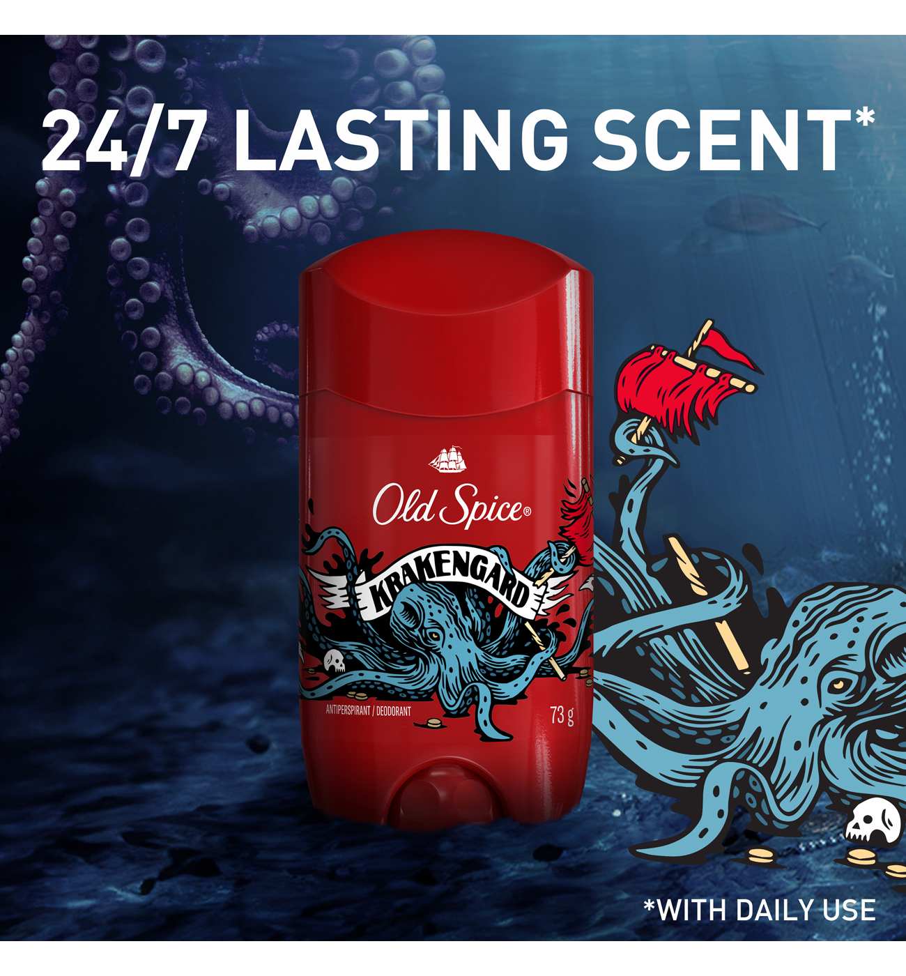 Old Spice Aluminum-Free Deodorant - Krakengard; image 7 of 7