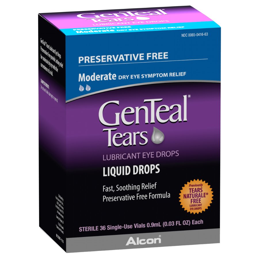 GenTeal Tears Preservative Free Moderate Lubricant Eye Drops Shop Eye Drops & Lubricants at HEB