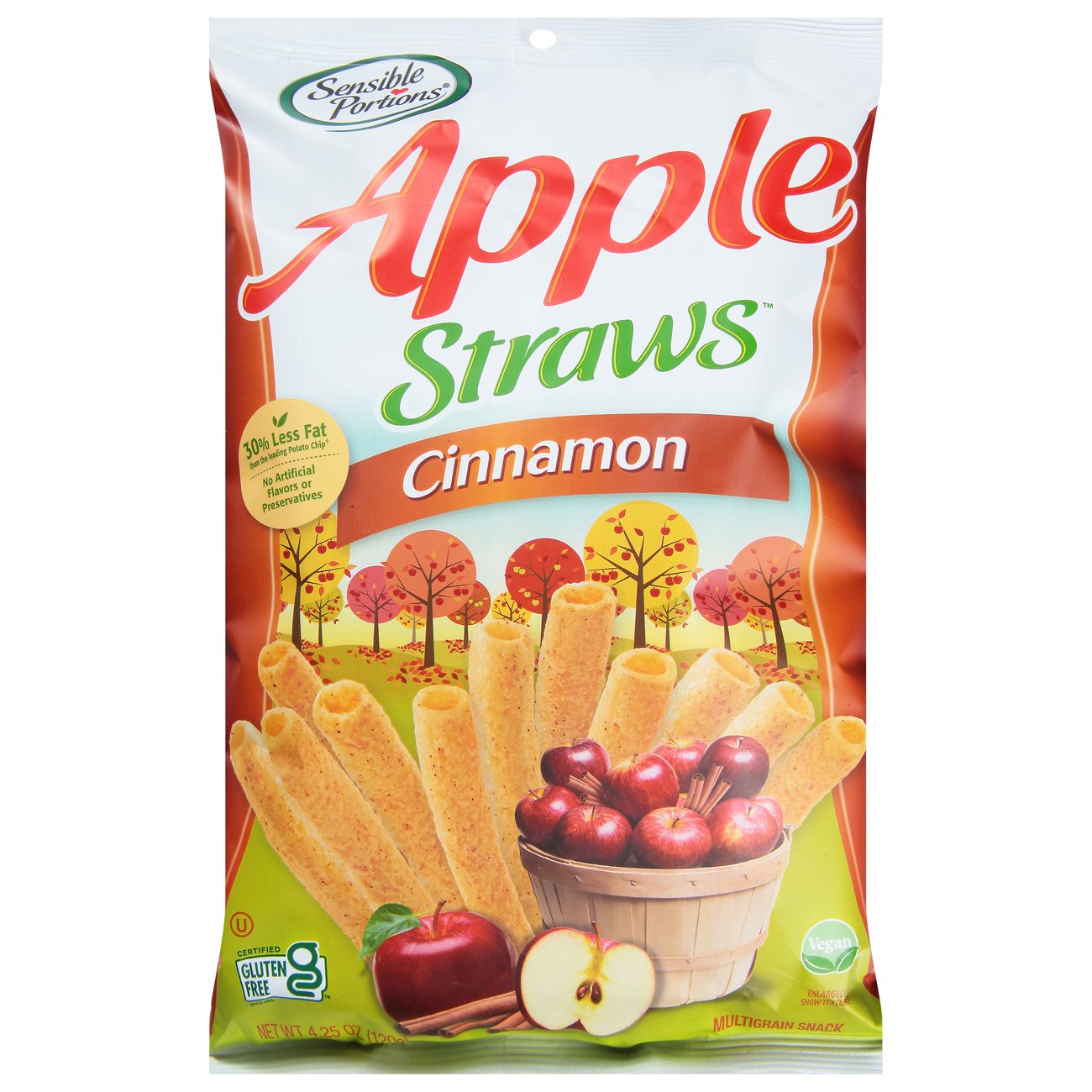 Sensible Portions Apple Straws Cinnamon Shop Chips at HEB