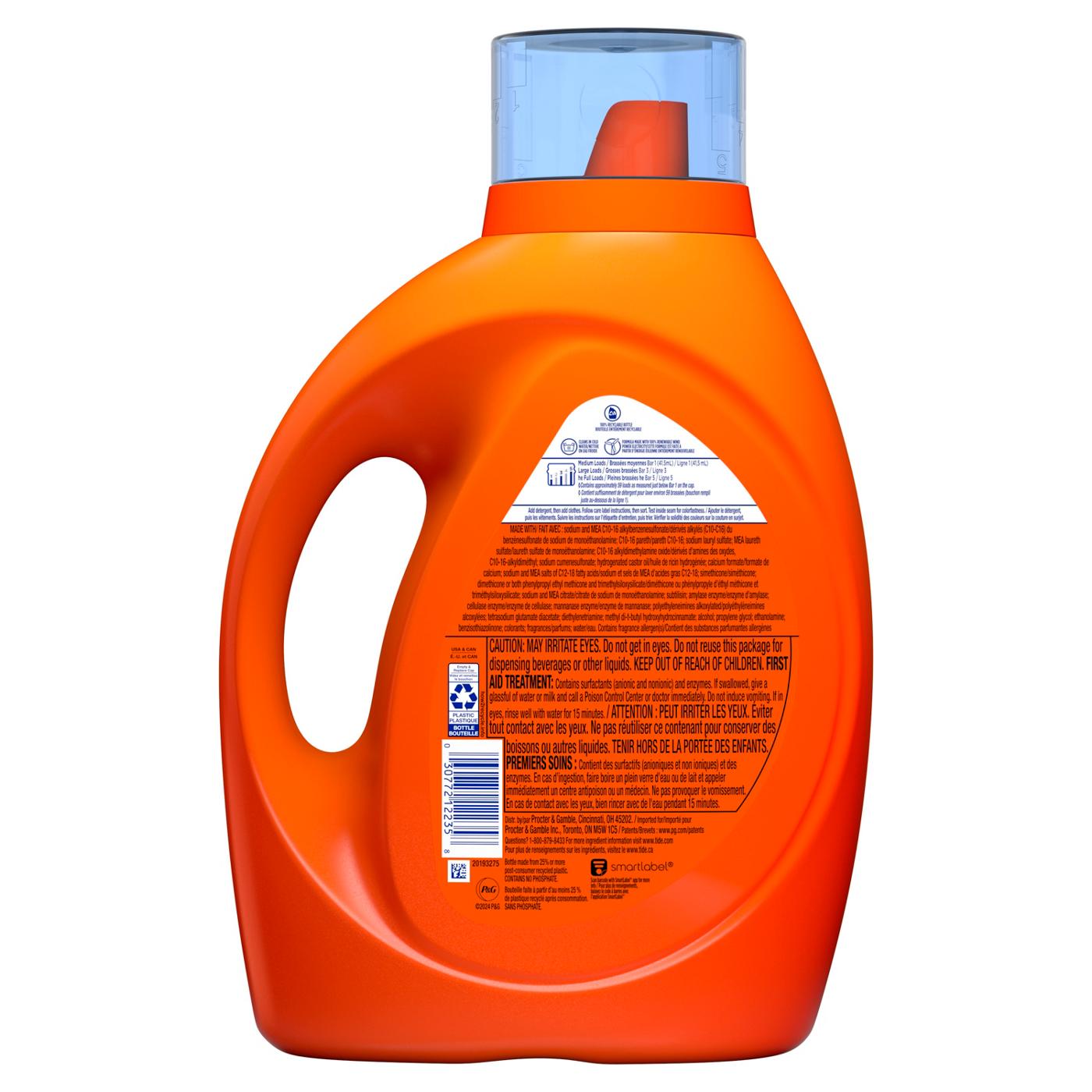 Tide + Downy HE Turbo Clean Liquid Laundry Detergent, 59 Loads -  April Fresh; image 2 of 10