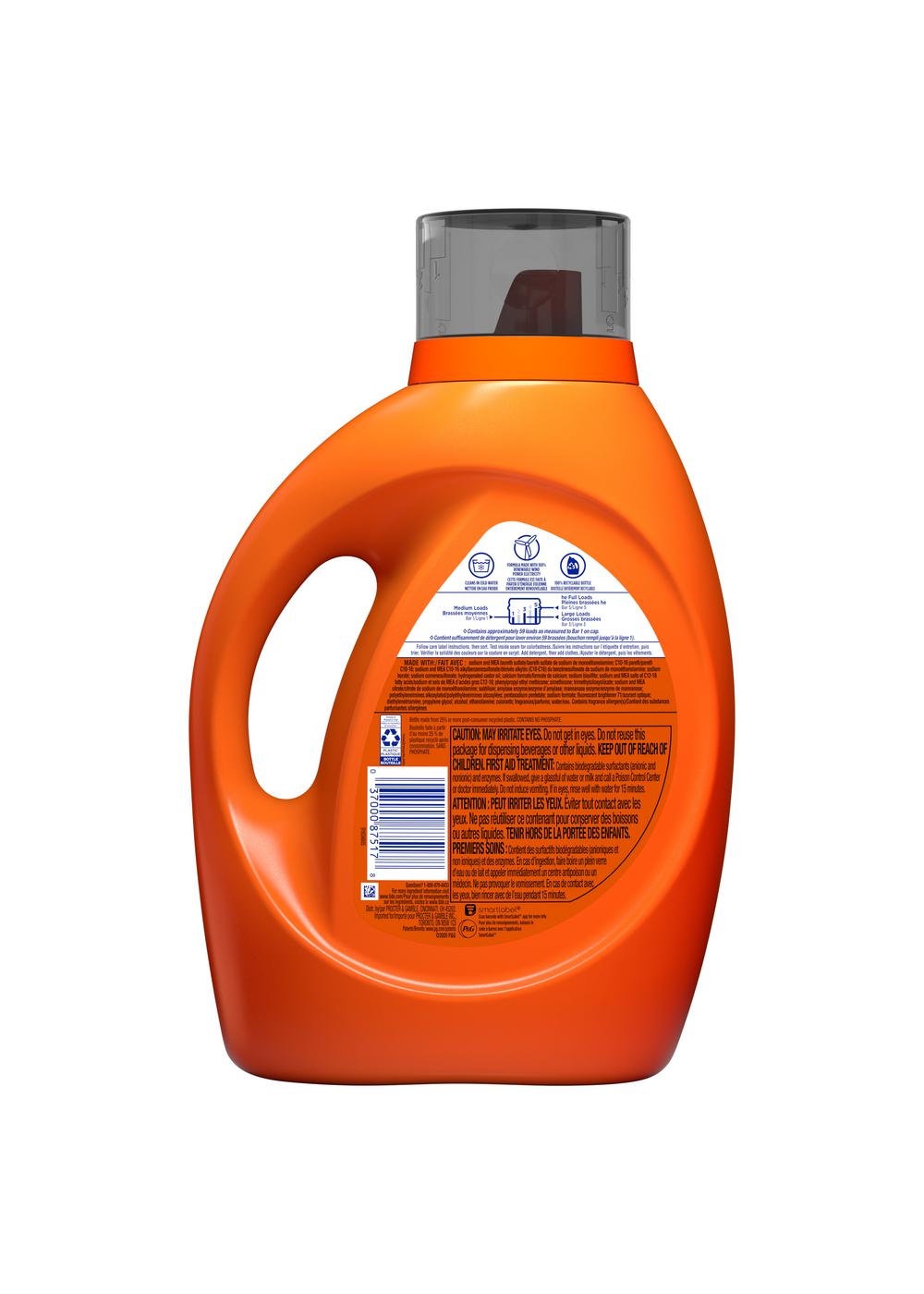 Tide + Febreze Sport Odor Defense HE Turbo Clean Liquid Laundry Detergent, 59 Loads -  Active Fresh; image 12 of 15