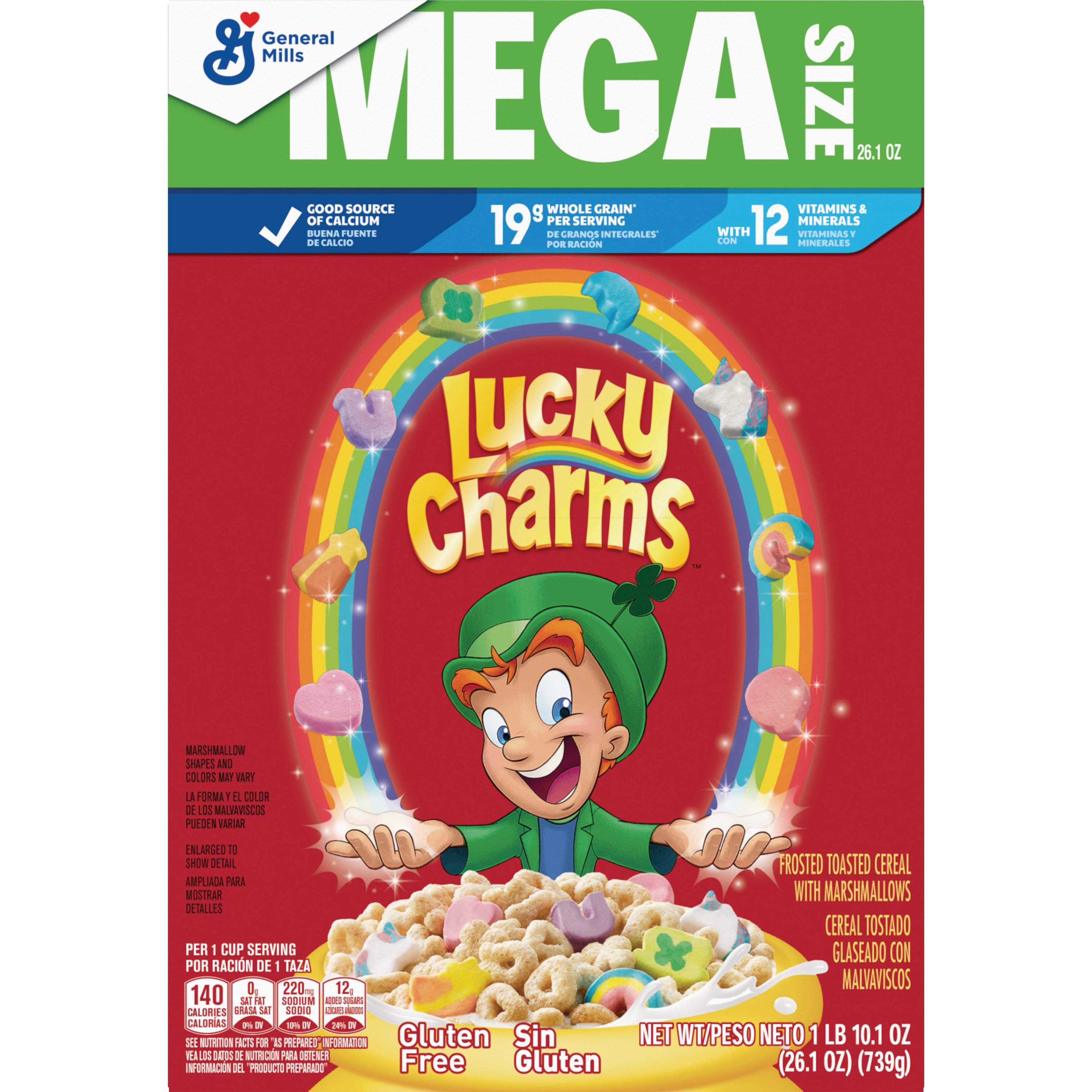 General Mills Lucky Charms Cereal Giant Size - Shop Cereal at H-E-B