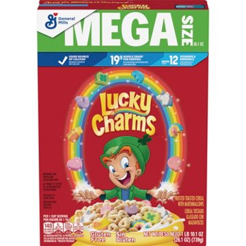 General Mills Lucky Charms Cereal - Mega Size, 26.1 oz