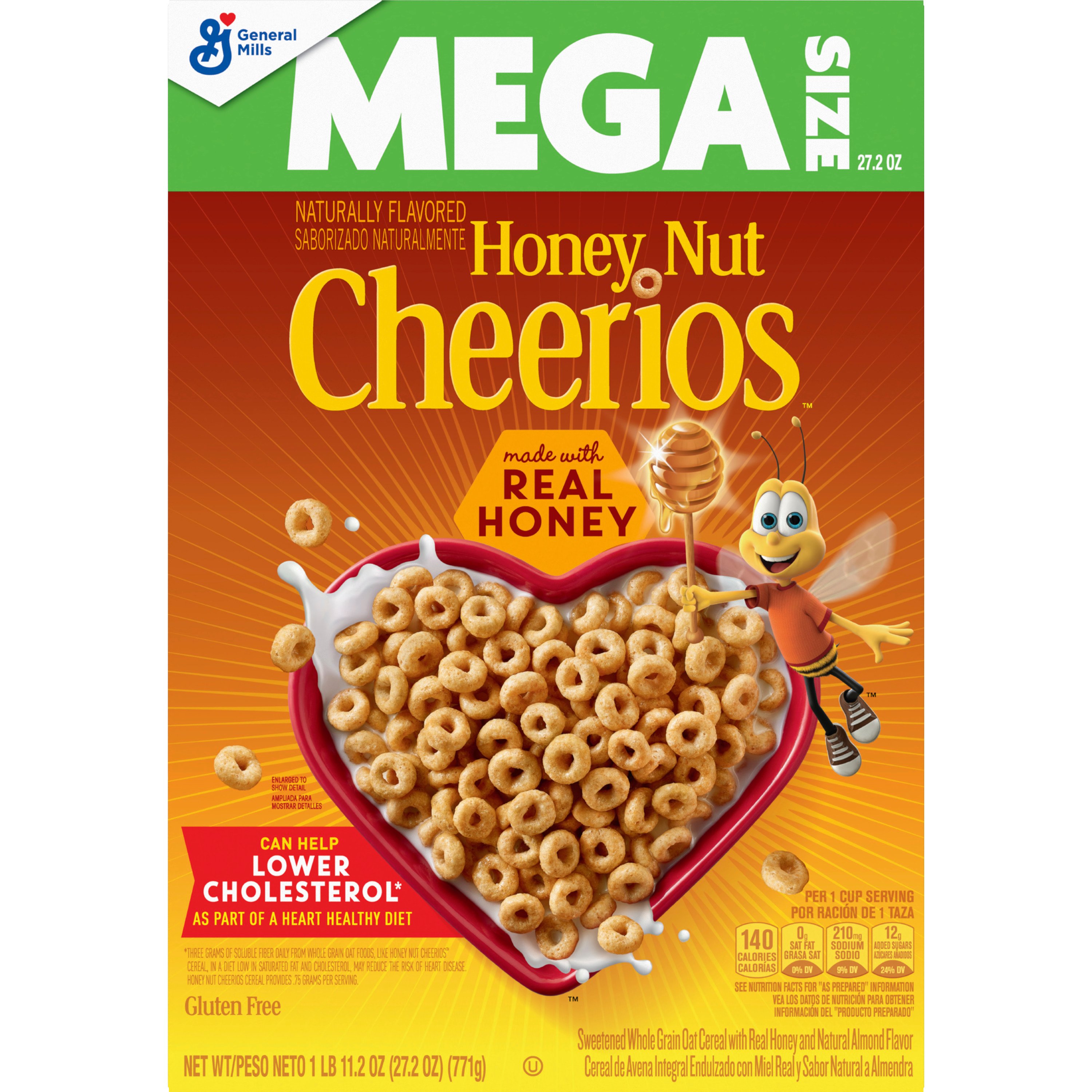 General Mills Honey Nut Cheerios Cereal - Shop Cereal & Breakfast