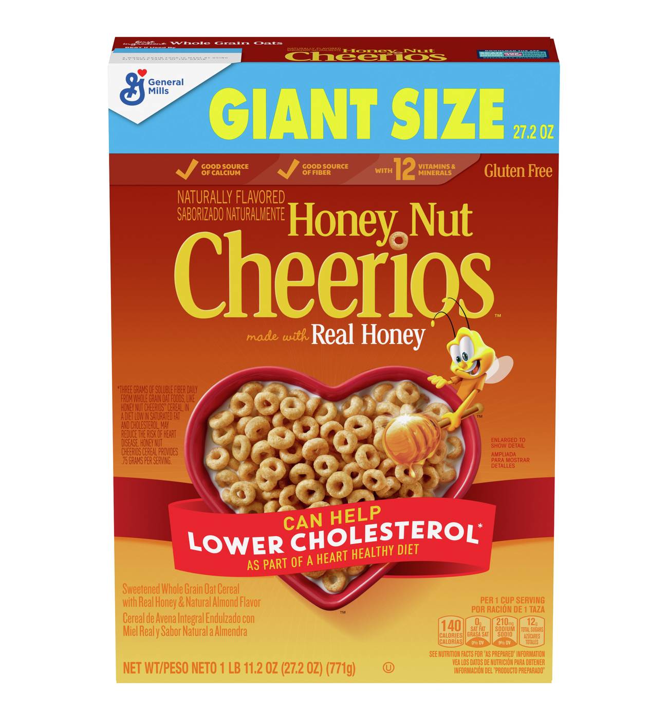 General Mills Honey Nut Cheerios Cereal; image 1 of 4