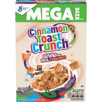 General Mills Cinnamon Toast Crunch Cereal - Mega Size, 27 oz