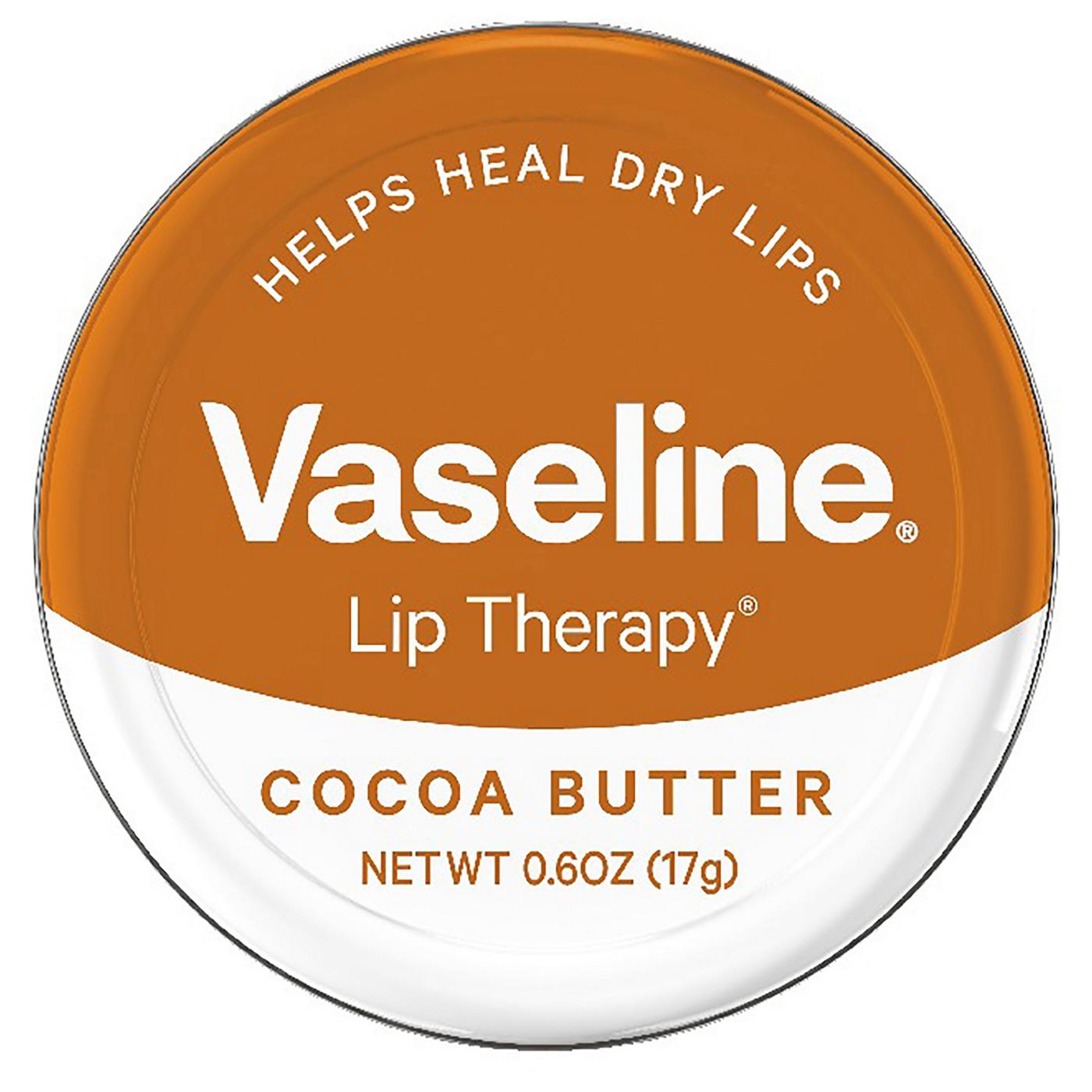 Vaseline Lip Therapy Cocoa Butter Tin; image 1 of 4