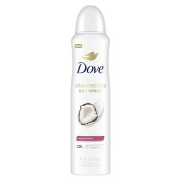 Dove Advanced Care Dry Spray Antiperspirant Deodorant - Coconut, 3.8 oz