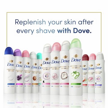 Dove Advanced Care Dry Spray Antiperspirant Deodorant - Coconut, 3.8 oz