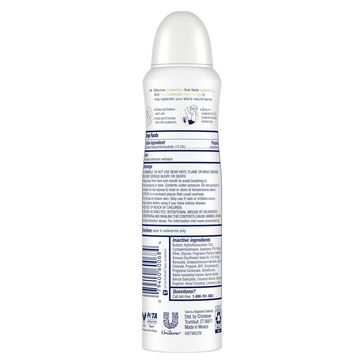 Dove Advanced Care Dry Spray Antiperspirant Deodorant - Coconut; image 8 of 9