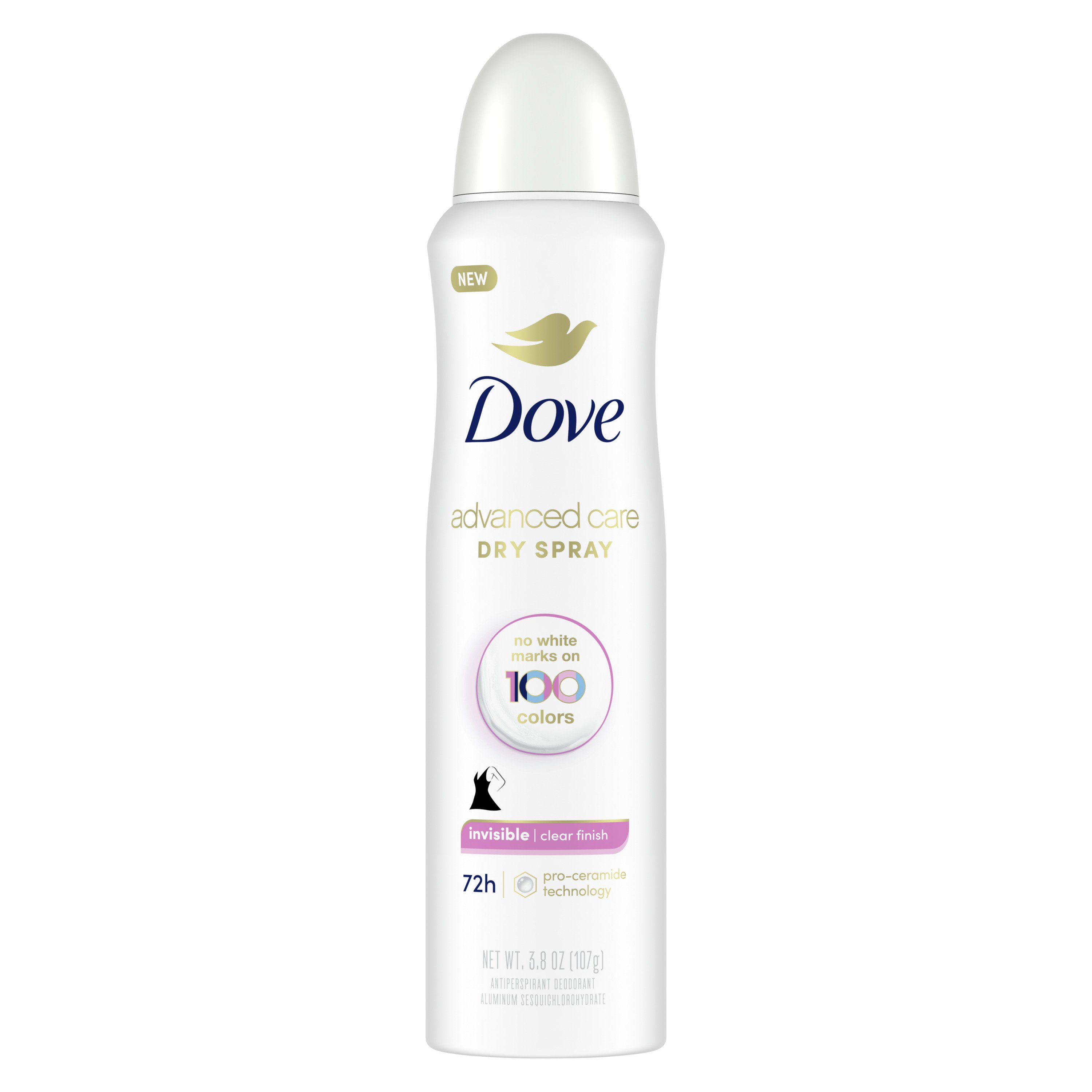 Dove Advanced Care Invisible Dry Spray Antiperspirant Deodorant Clear