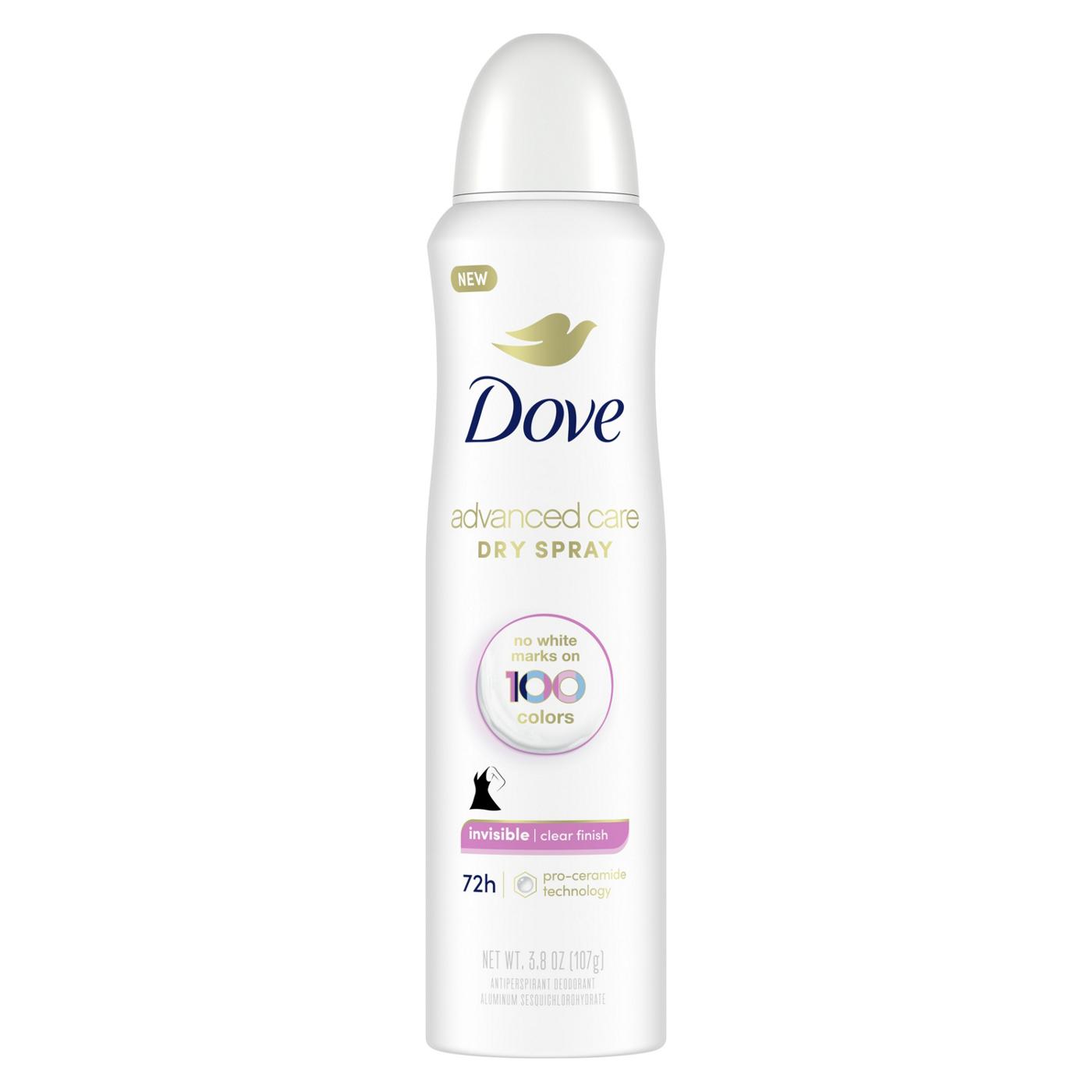 Dove Advanced Care Invisible Dry Spray Antiperspirant Deodorant Clear