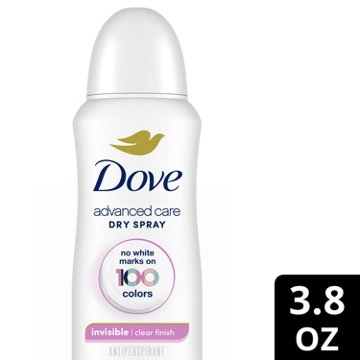 Dove Advanced Care Invisible Dry Spray Antiperspirant Deodorant Clear Finish, 3.8 oz