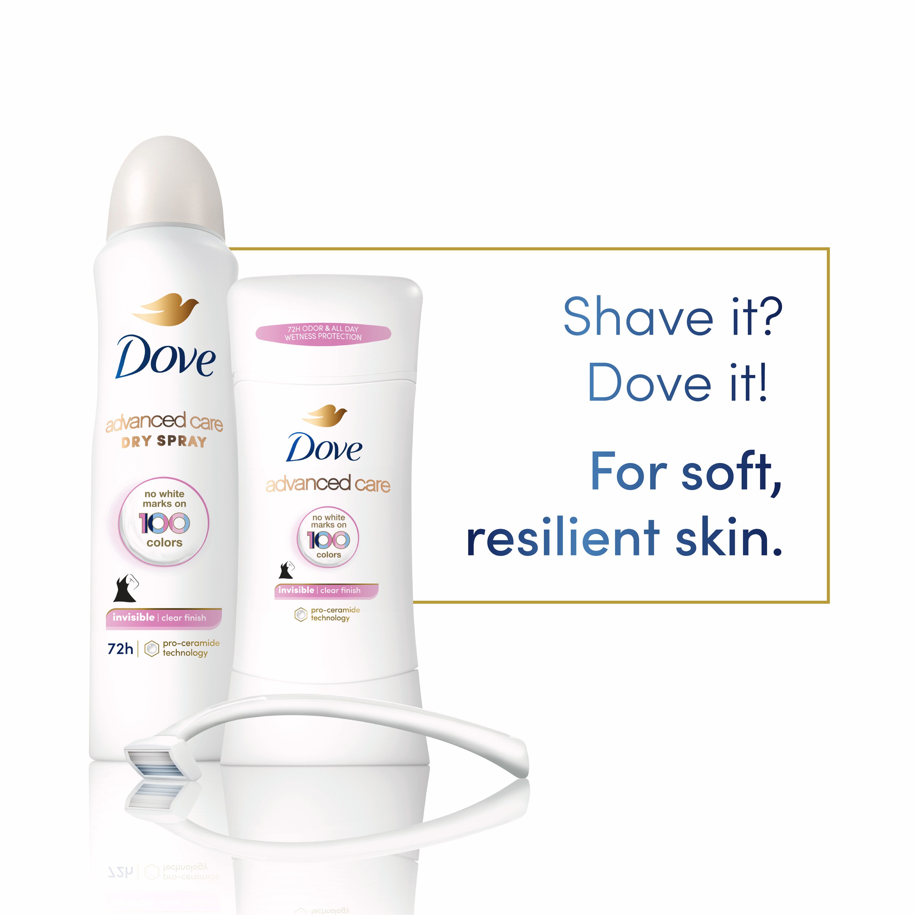 Dove Advanced Care Invisible Dry Deodorant Clear Finish Deodorant & Antiperspirant at H-E-B