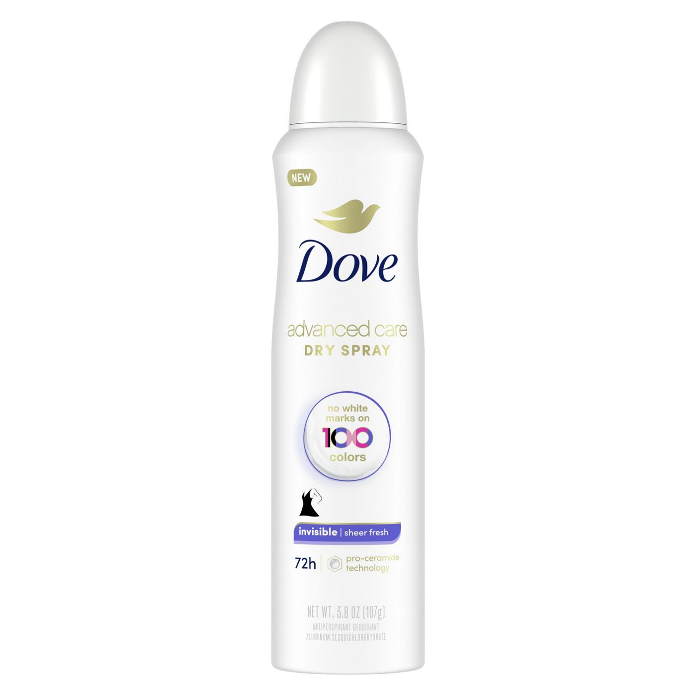 Dove Advanced Care Invisible Dry Spray - Sheer Fresh; image 1 of 13