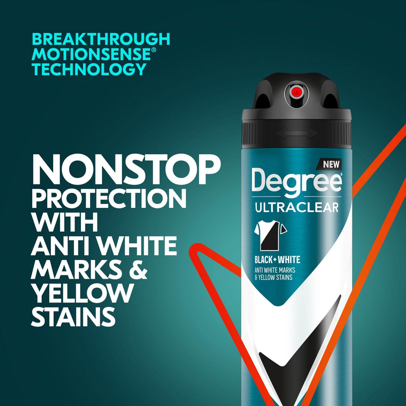 Degree Men UltraClear Antiperspirant Deodorant Dry Spray - Black+White; image 8 of 8