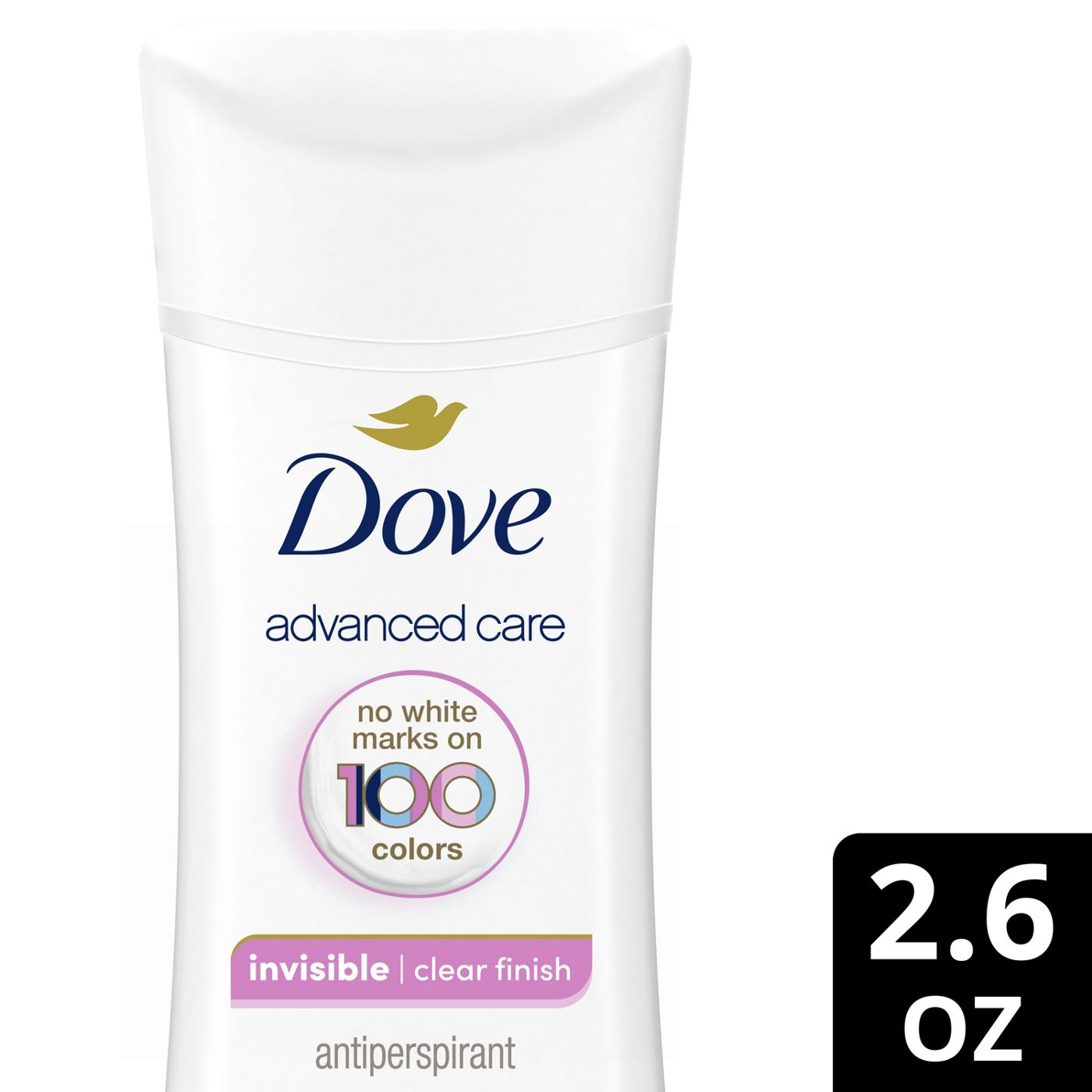 Dove Antiperspirant Deodorant Stick Clear Finish ; image 2 of 11