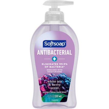 Softsoap Antibacterial Liquid Hand Soap - White Tea & Berry, 11.25 oz