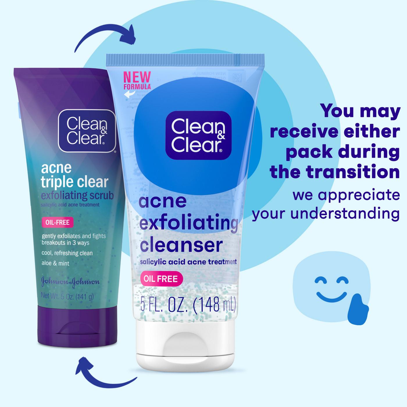 Clean & Clear Acne Triple Clear Exfoliating Scrub; image 2 of 8