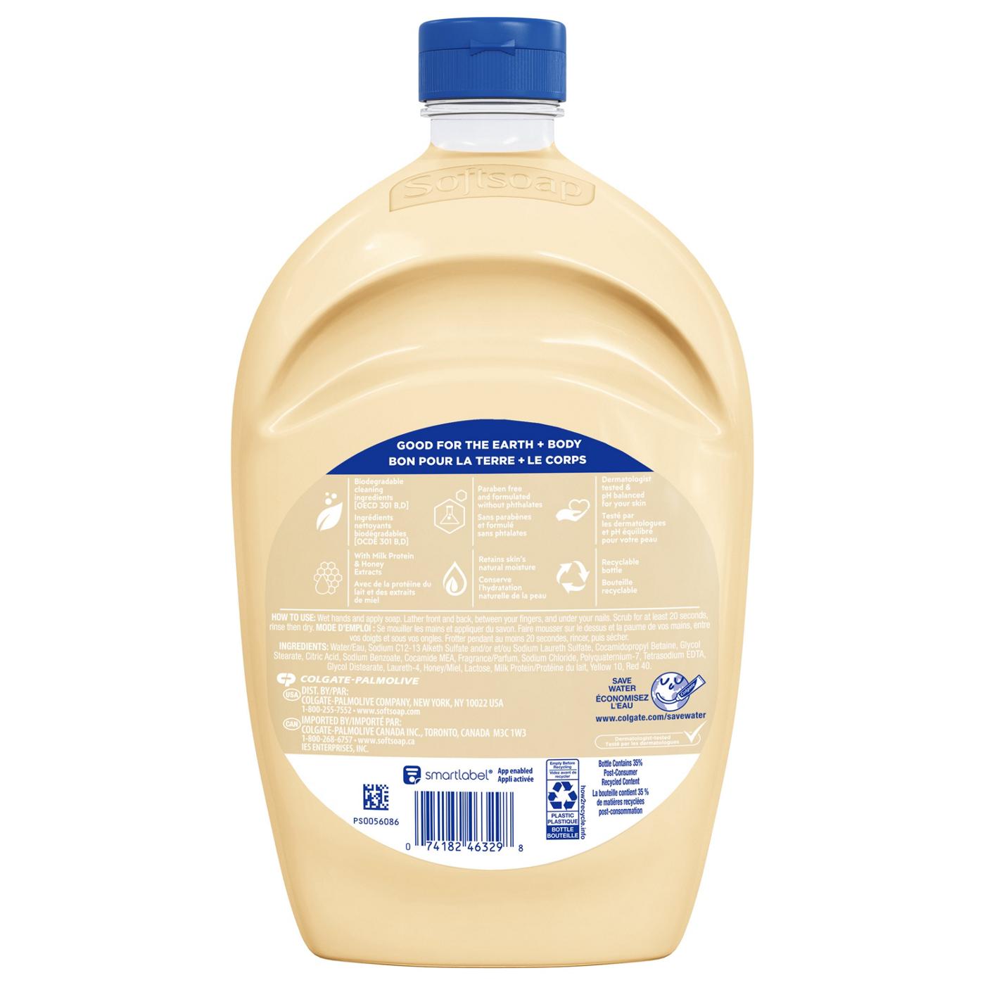 Softsoap Moisturizing Hand Soap Refill - Milk & Golden Honey; image 2 of 2