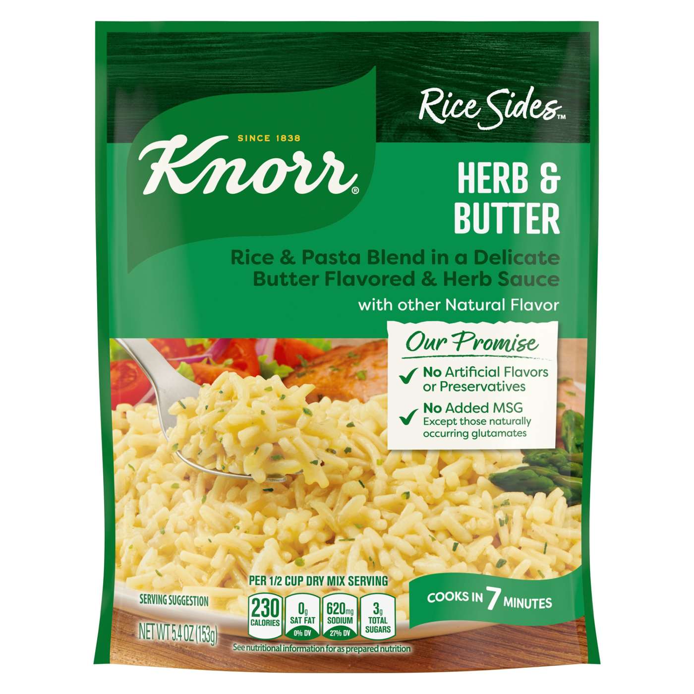 Knorr Rice Sides Herb & Butter Long Grain Rice and Vermicelli Pasta Blend; image 1 of 8