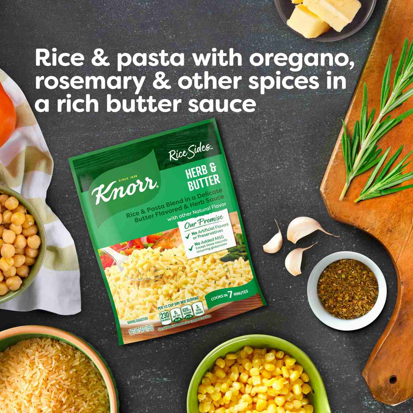 Knorr Rice Sides Herb & Butter Long Grain Rice and Vermicelli Pasta Blend; image 6 of 8