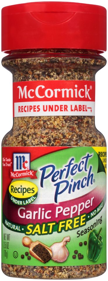 McCormick Perfect Pinch Garlic Pepper Blend Salt Free