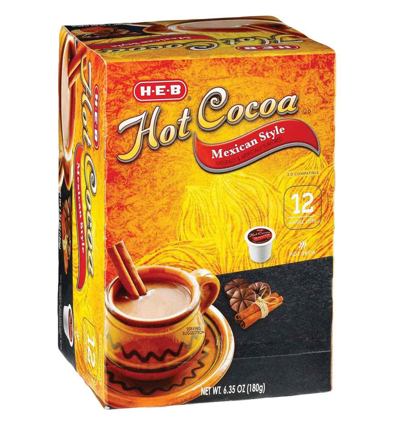 H-E-B Mexican Style Hot Cocoa Single Serve Cups - Shop Cocoa at H-E-B