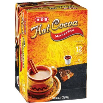 H-E-B Mexican Style Hot Cocoa Single Serve Cups, 12 ct