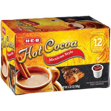 H-E-B Mexican Style Hot Cocoa Single Serve Cups, 12 ct
