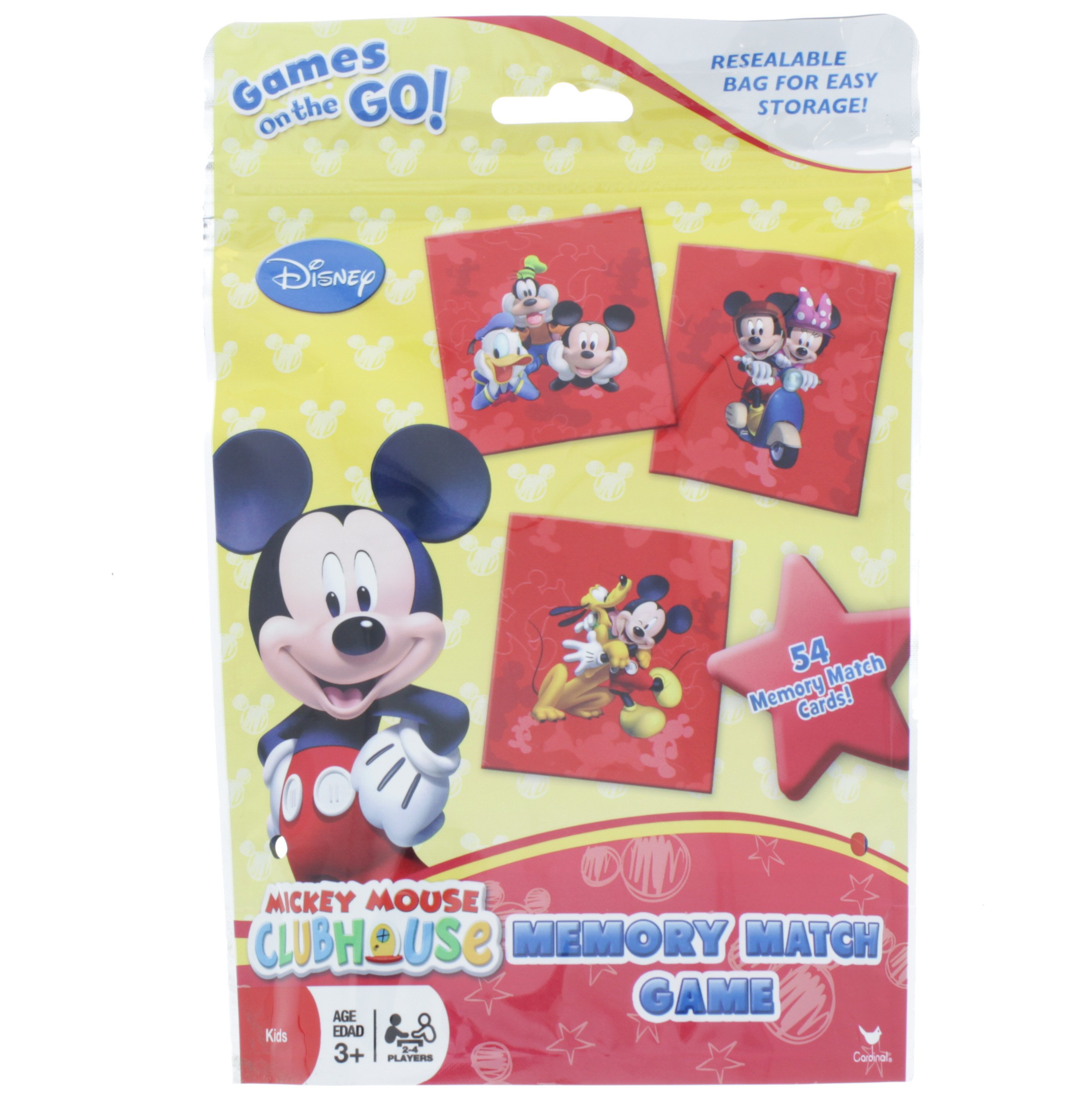 Disney Mickey Mouse Clubhouse Memory Match Game, Red, Yellow