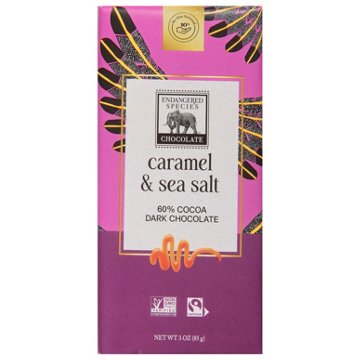 Endangered Species Caramel & Sea Salt Dark Chocolate Bar
