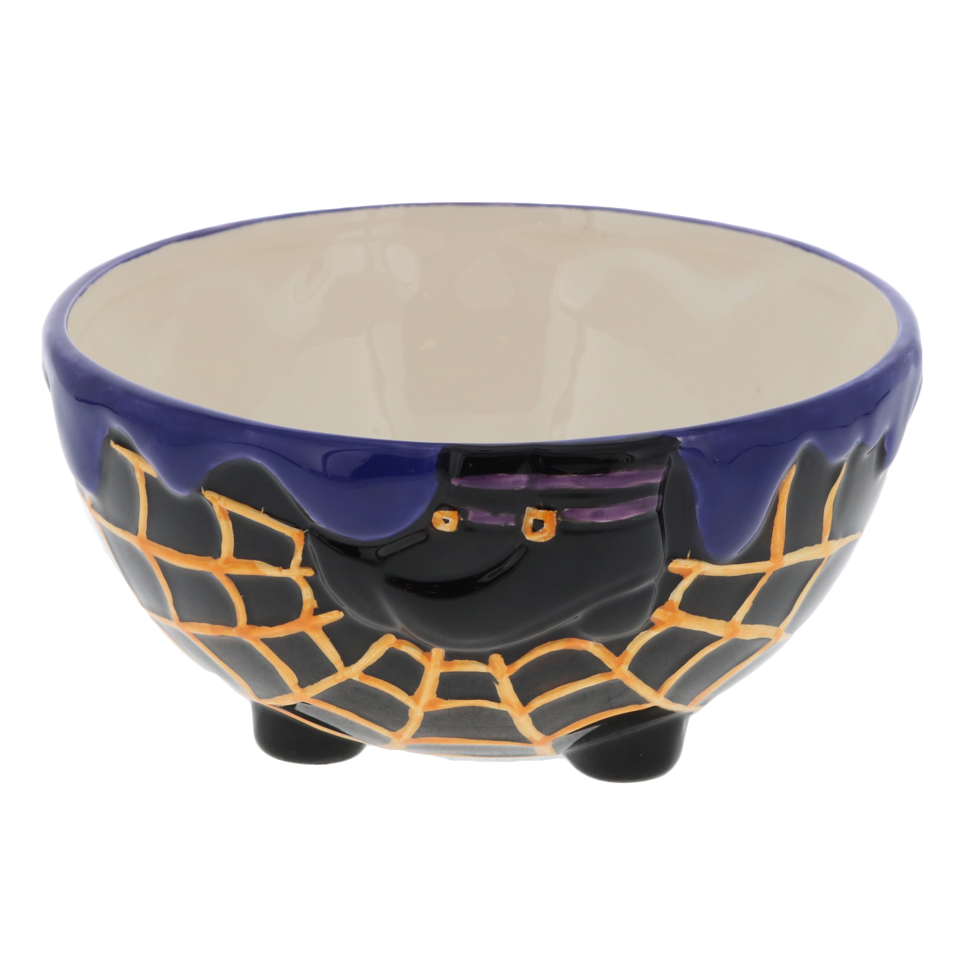 Holiday Market Halloween Witches Cauldron 6" Ceramic Candy Bowl Shop