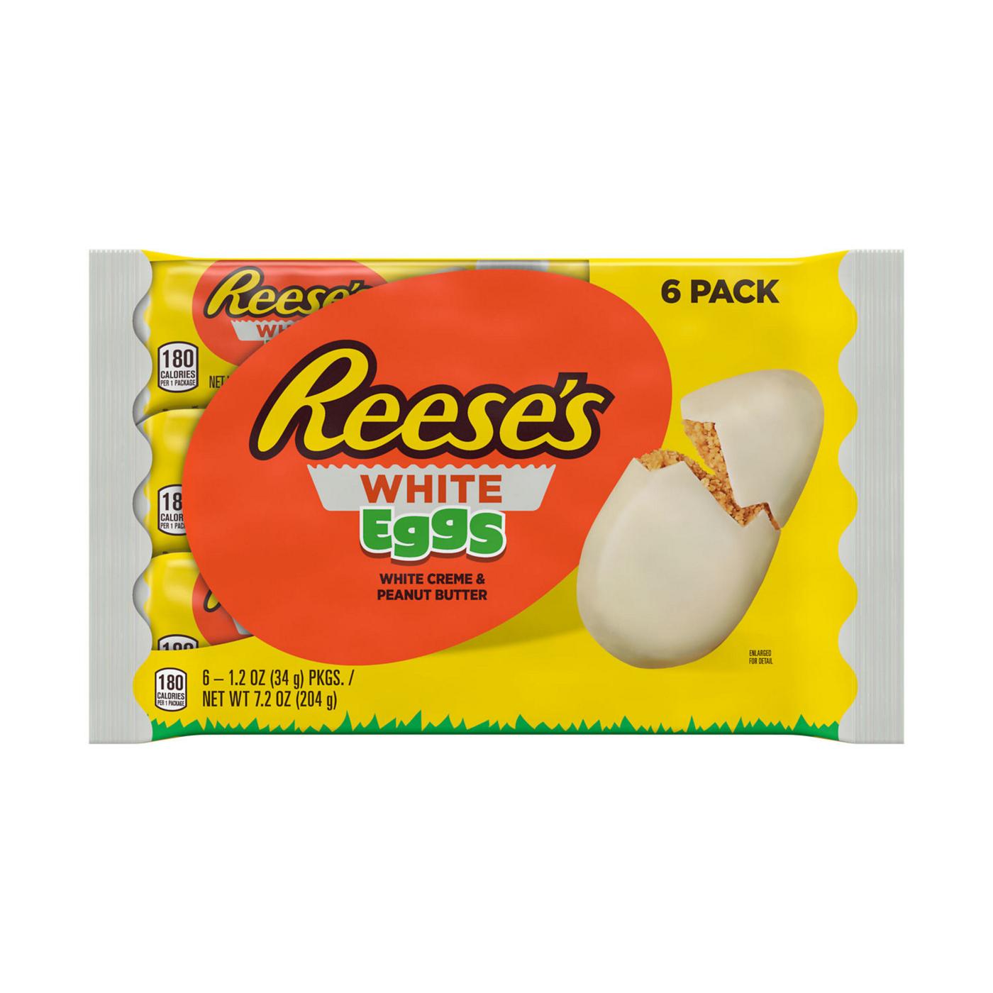 Reese's White Creme Peanut Butter Eggs Easter Candy; image 1 of 8