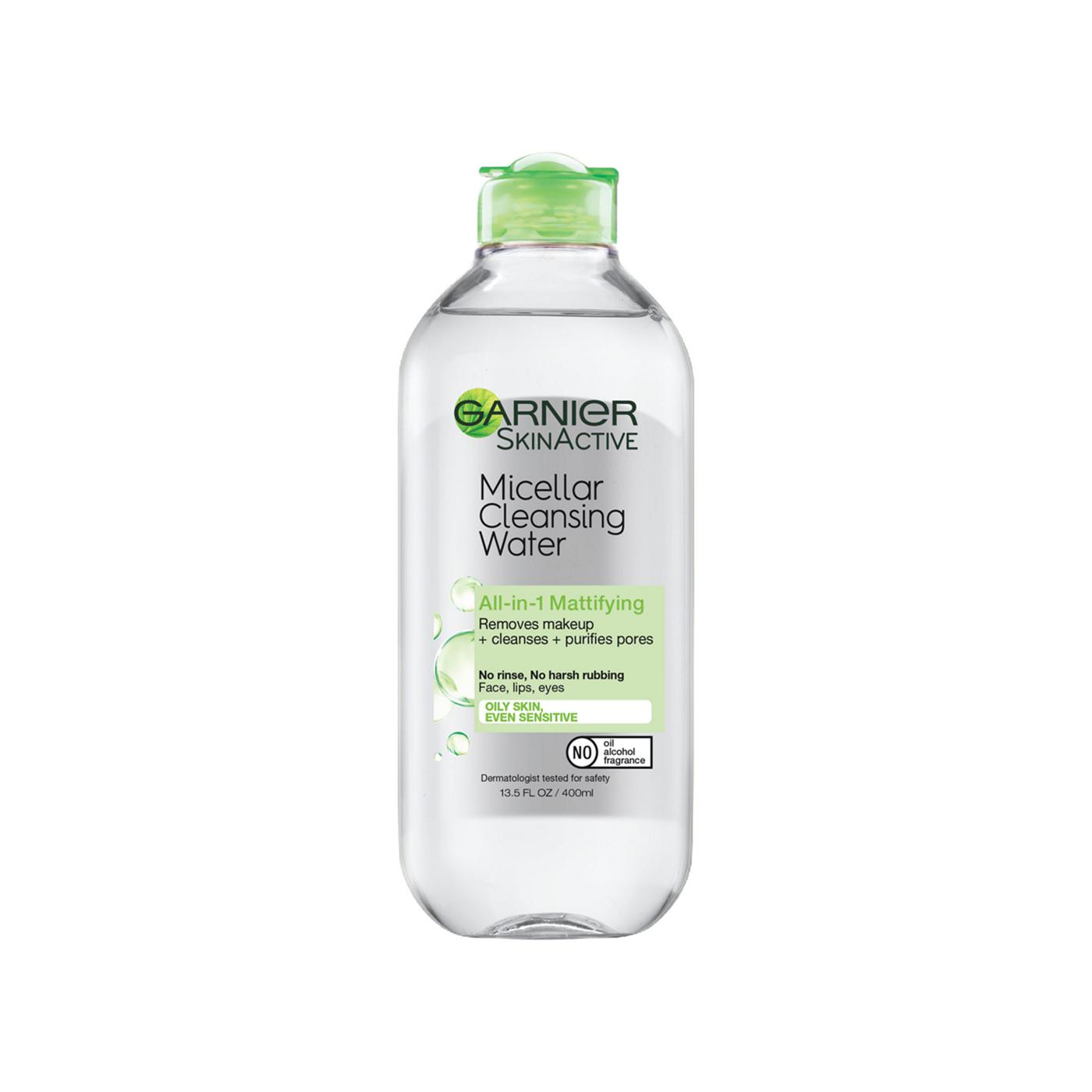 Garnier SkinActive Micellar Cleansing Water, For Oily Skin; image 1 of 8