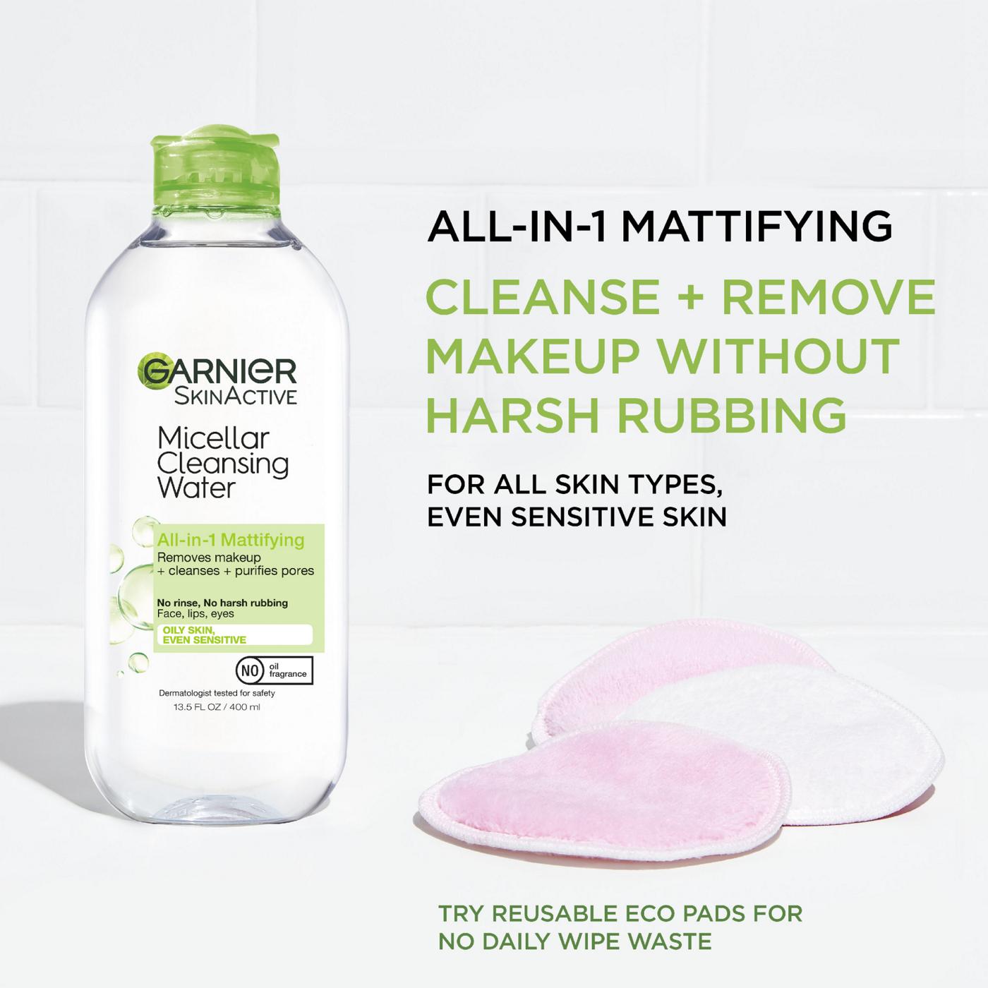 Garnier SkinActive Micellar Cleansing Water, For Oily Skin; image 4 of 8