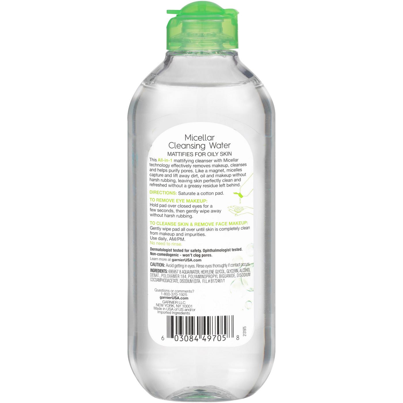 Garnier SkinActive Micellar Cleansing Water, For Oily Skin; image 8 of 8