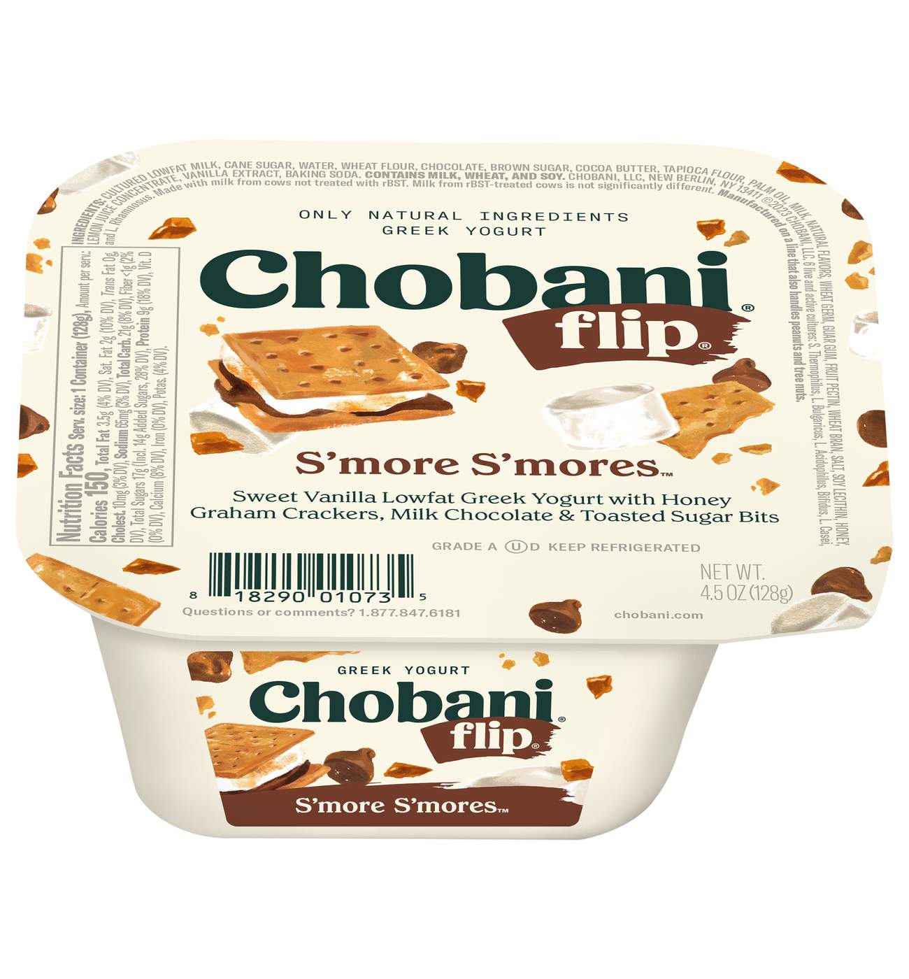 Chobani Flip Low-Fat S'more S'mores Greek Yogurt; image 1 of 2