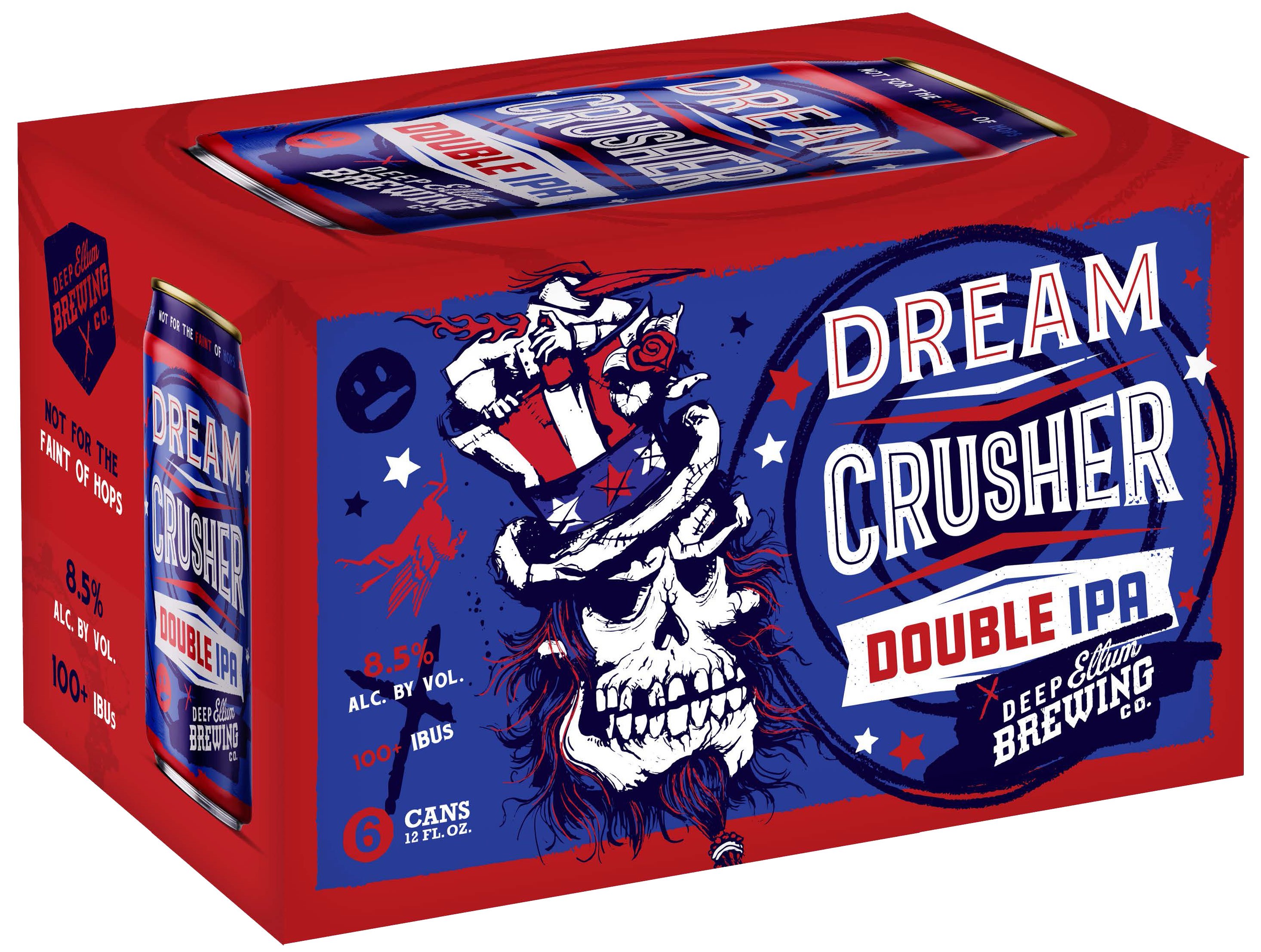 Deep Ellum Dream Crusher IPA Beer 12 oz Cans