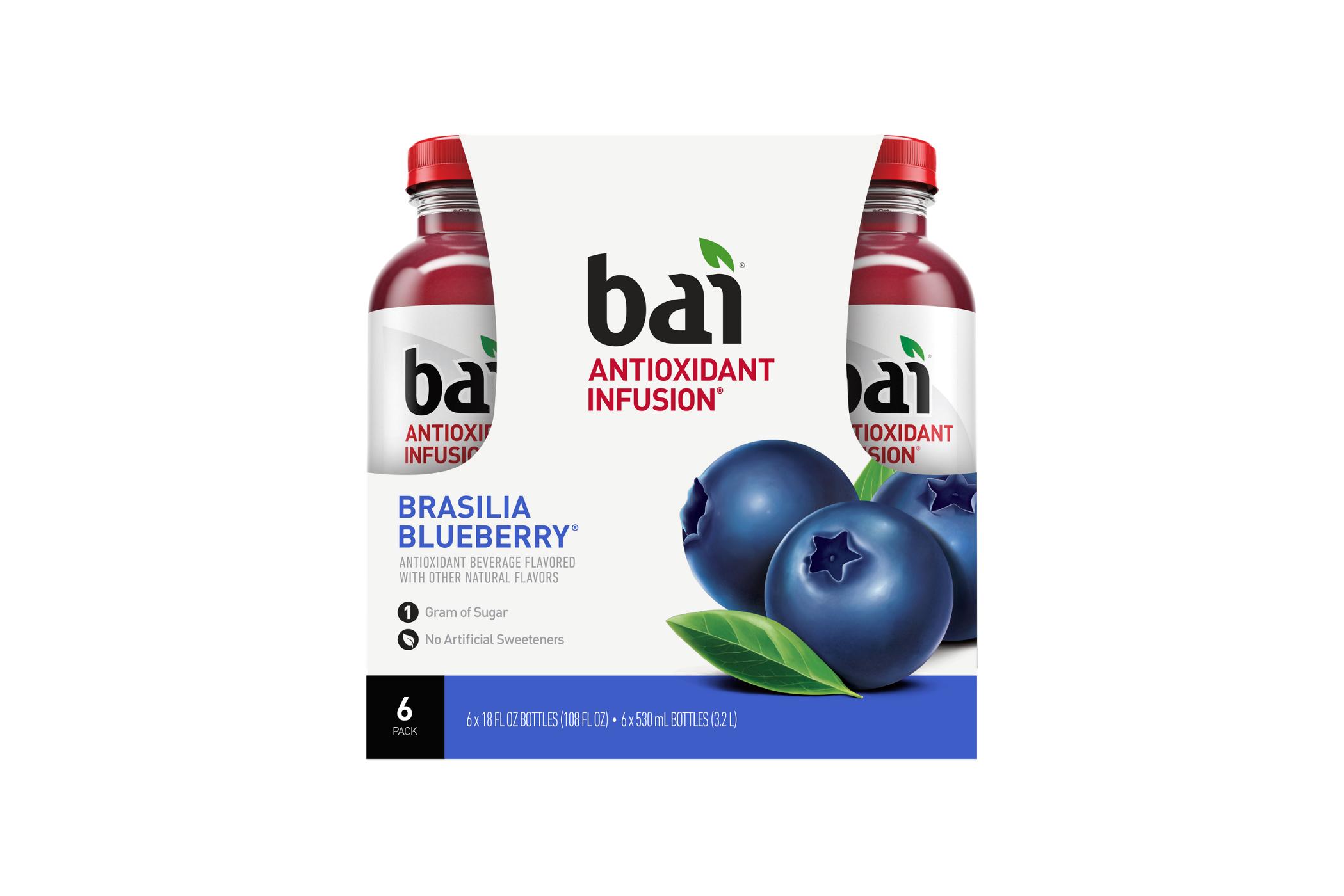 Bai Brasilia Blueberry Beverage 18 oz Bottles; image 1 of 4