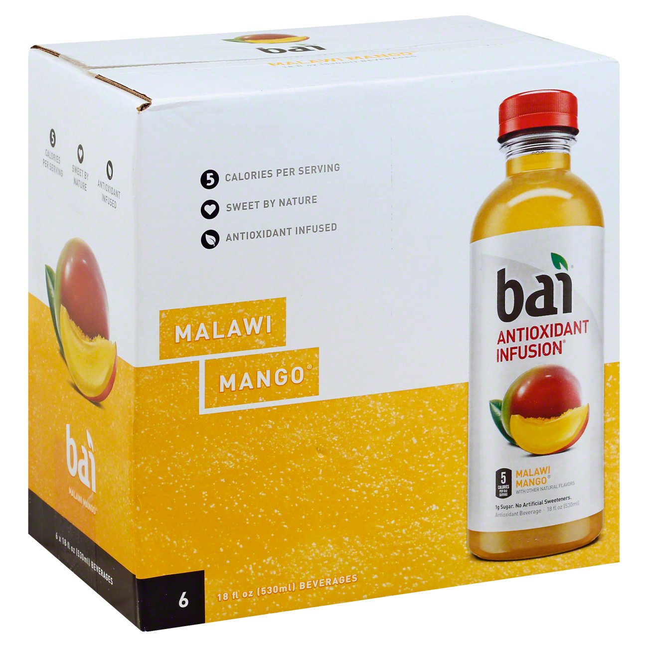 Bai Antioxidant Infusions Malawi Mango Beverage 18 oz Bottles Shop