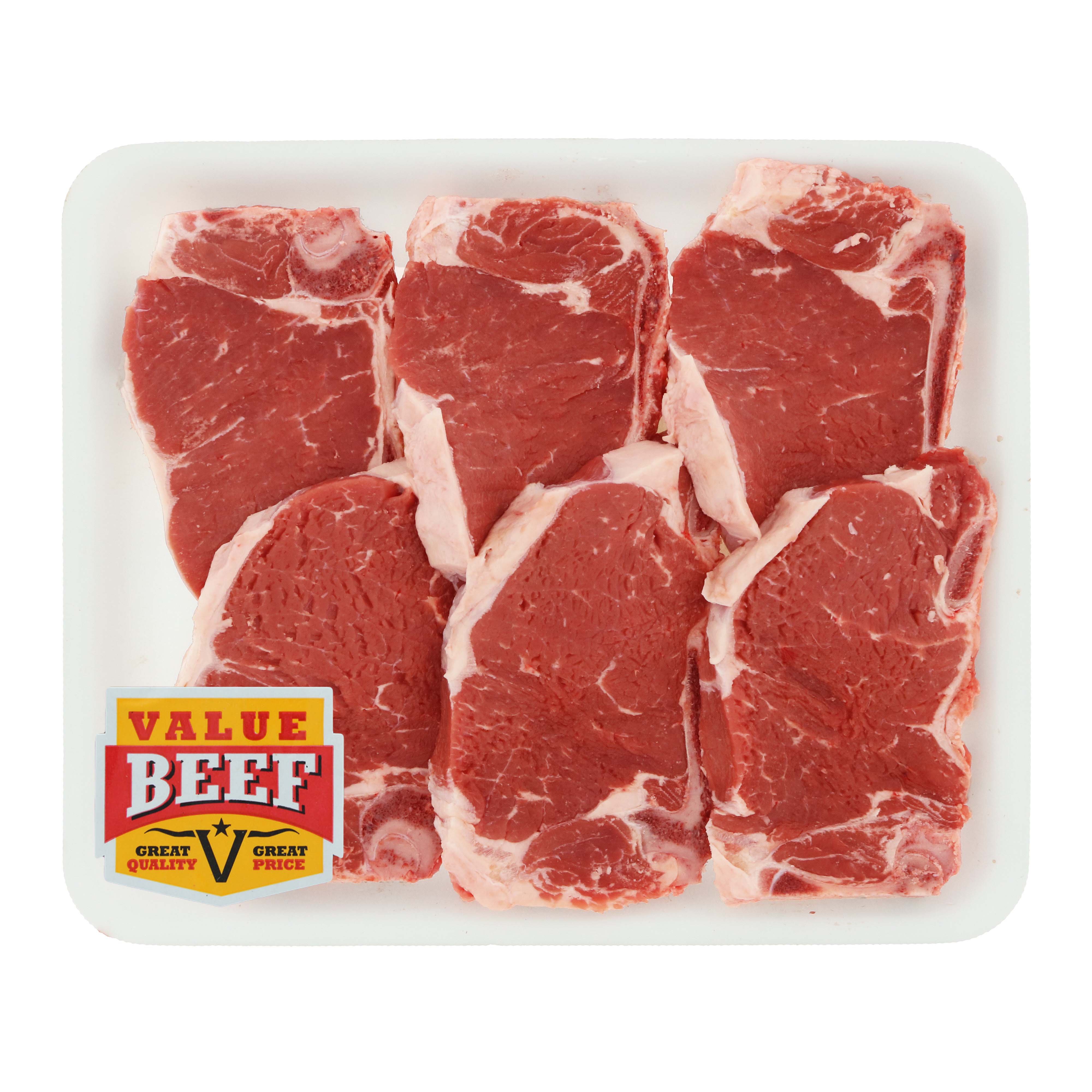 Fresh Value Beef Bone-In New York Strip Steak, Value Pack - Shop Meat ...