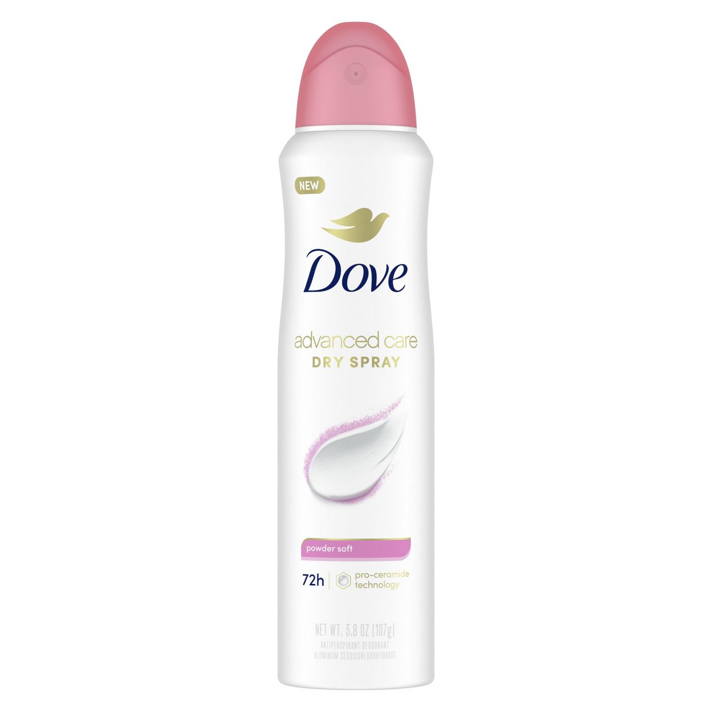 Dove Advanced Care Dry Spray Antiperspirant Deodorant - Powder Soft; image 1 of 8