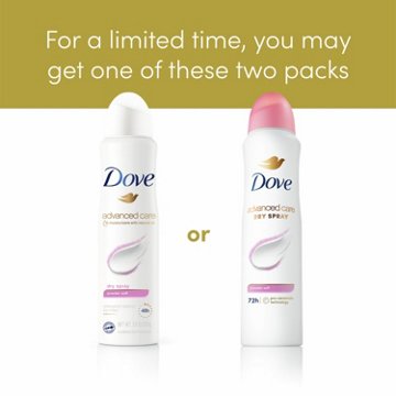 Dove Advanced Care Dry Spray Antiperspirant Deodorant - Powder Soft