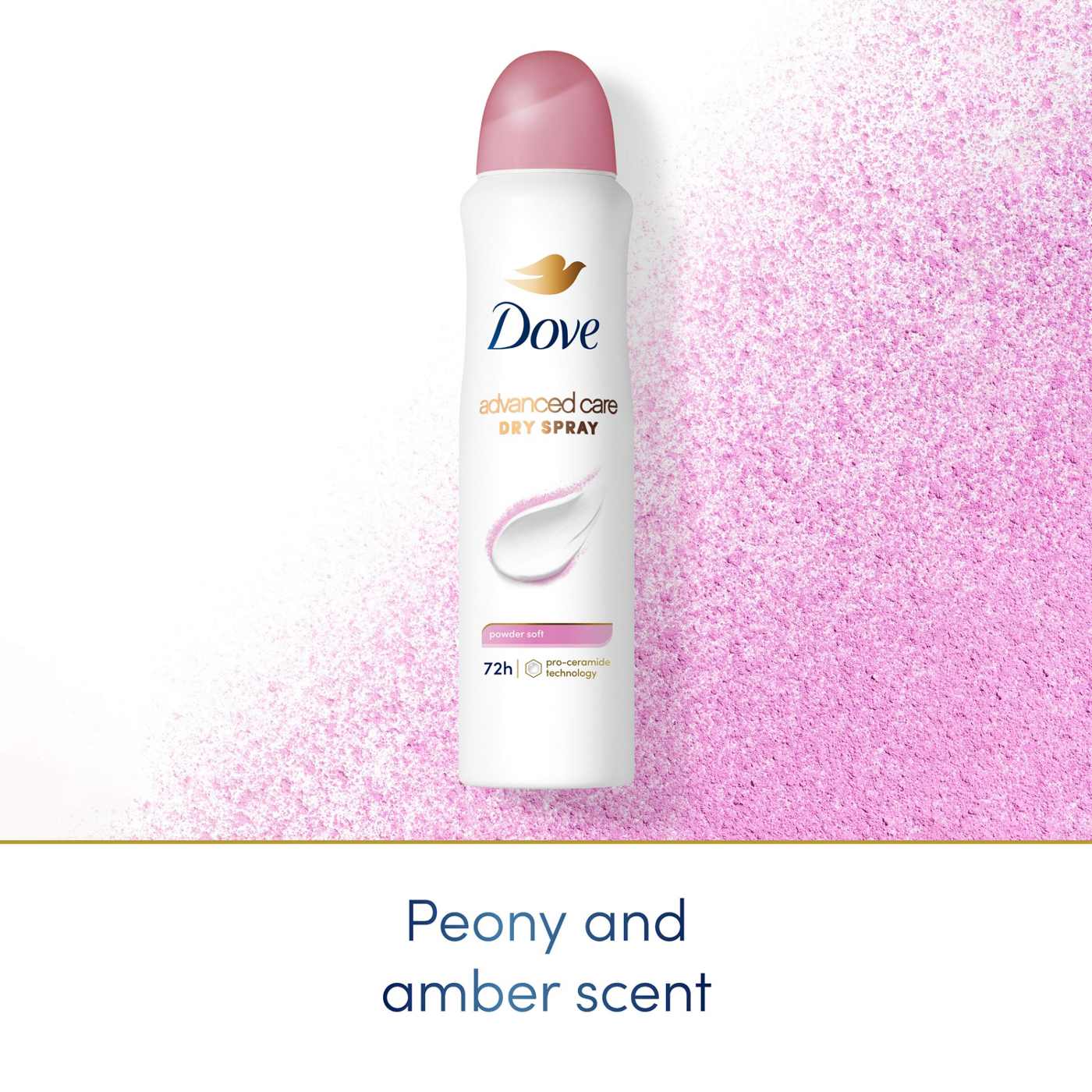 Dove Advanced Care Dry Spray Antiperspirant Deodorant - Powder Soft; image 6 of 8