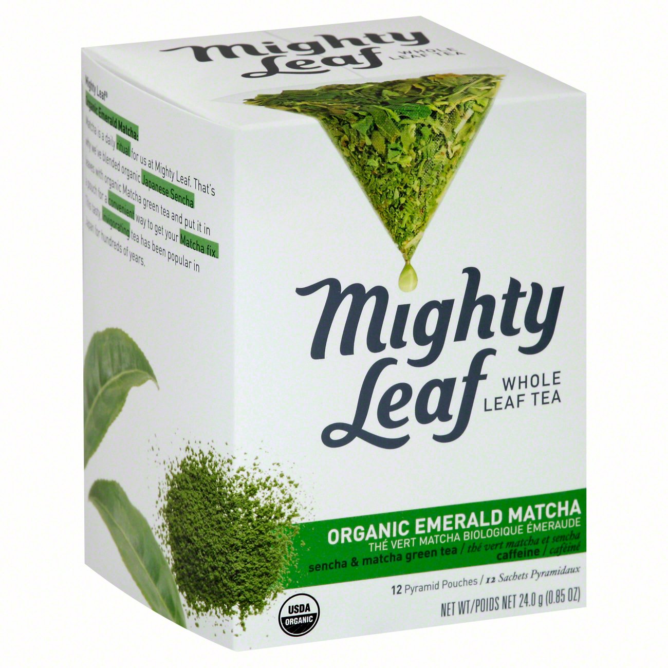 Mighty Leaf Organic Matcha Tea - 3 ounces loose – Mighty Leaf Tea Canada