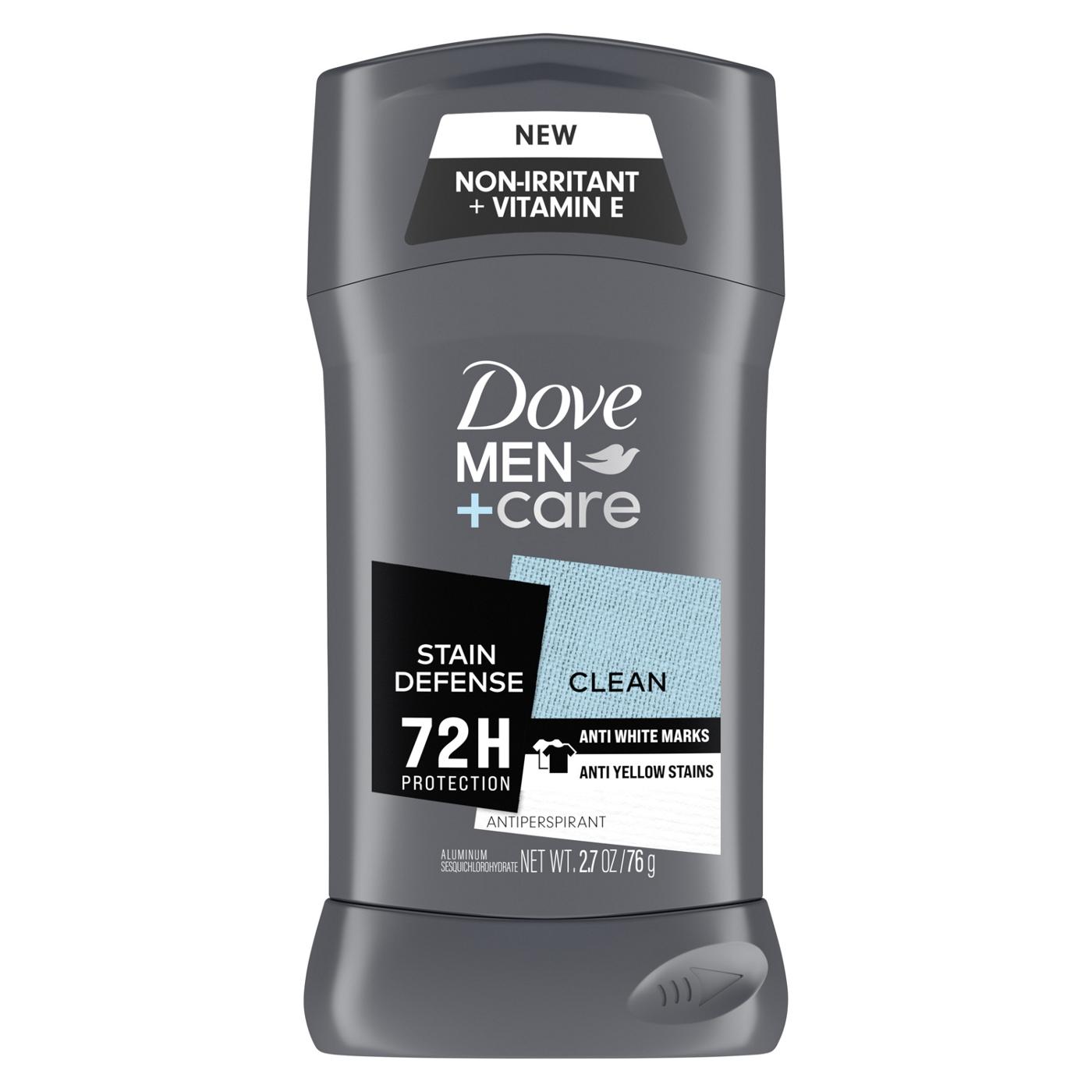 Dove Men+Care Antiperspirant Deodorant Stain Defense Clean; image 1 of 7