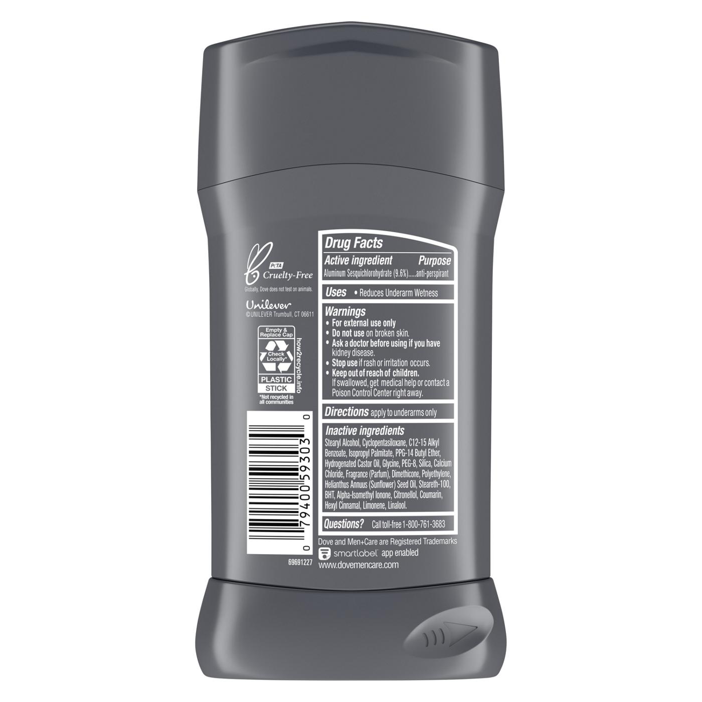 Dove Men+Care Antiperspirant Deodorant Stain Defense Clean; image 6 of 7