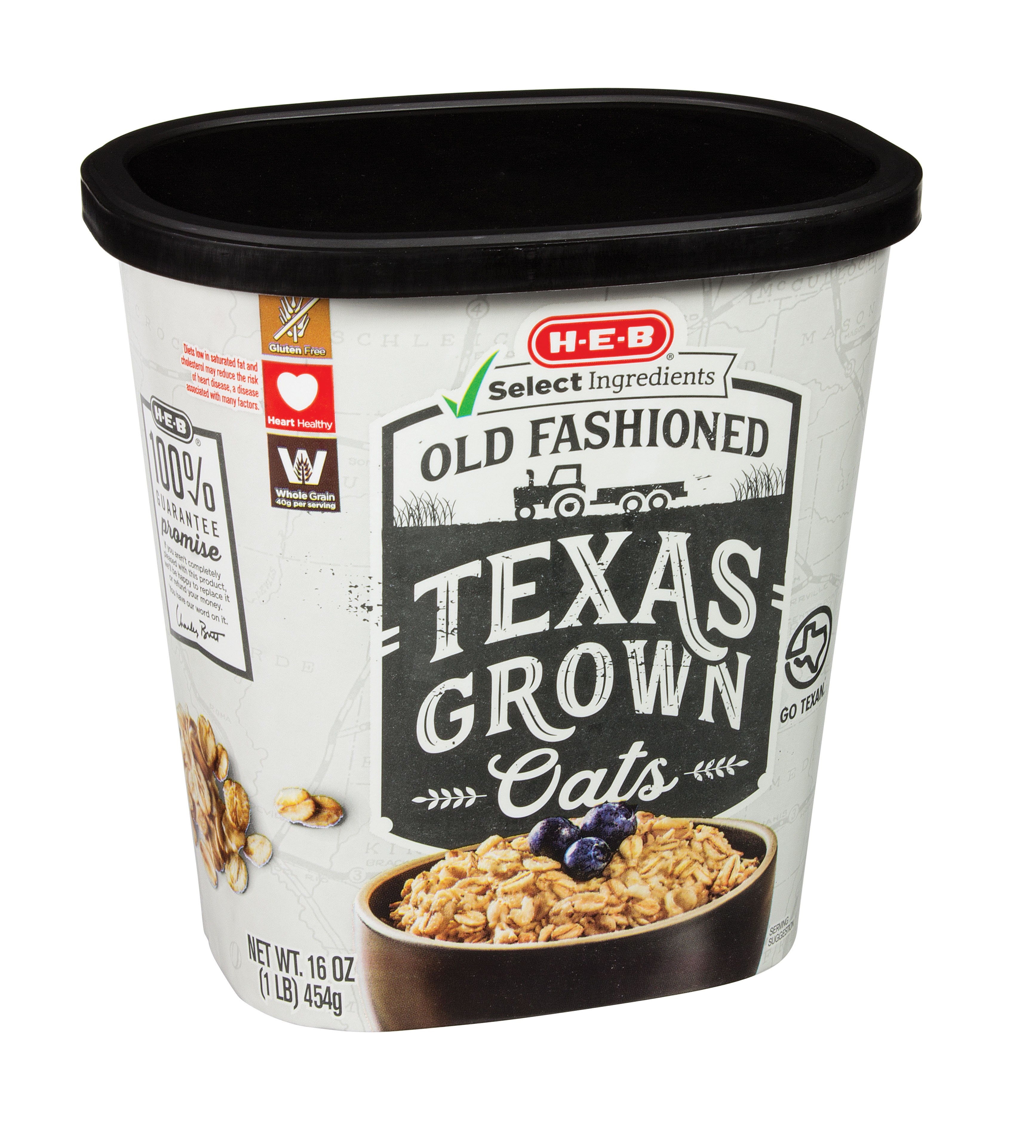 H-E-B Select Ingredients Old Fashioned Texas Grown Oats - Shop Oatmeal ...